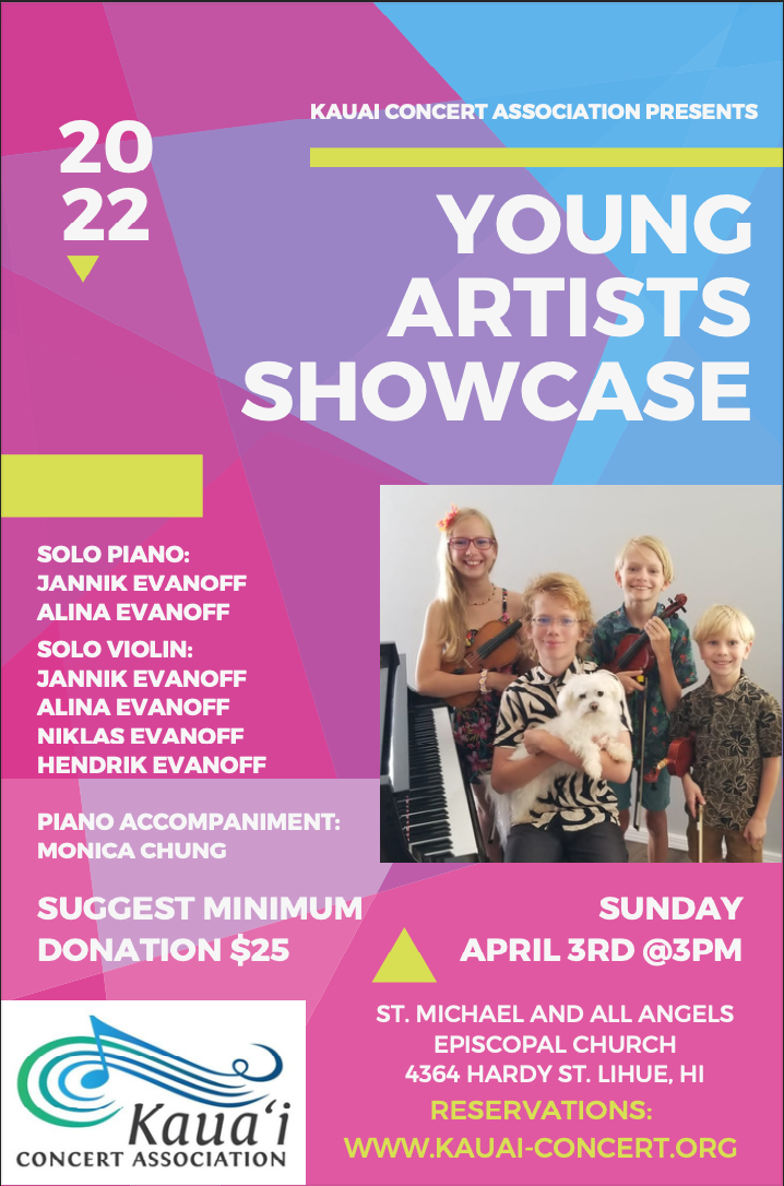 Young Artists Showcase Featuring The Evanoffs